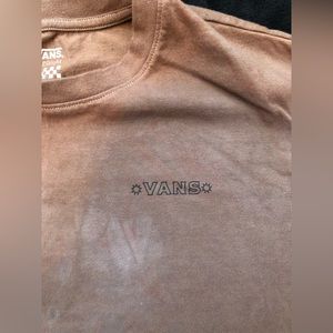 Womens vans long sleeve tie die